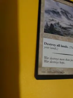 Armageddon. Portal Second Age. Sorcery Destroy all lands MTG Card. - Image 4