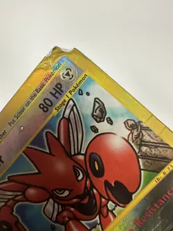 Scizor Reverse Foil Pokemon e-Card Series Aquapolis #32 2002 DAMAGED - Image 3