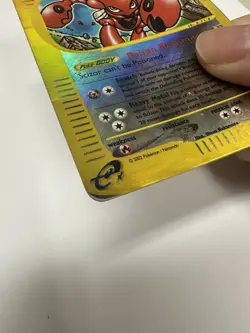 Scizor Reverse Foil Pokemon e-Card Series Aquapolis #32 2002 DAMAGED - Image 4