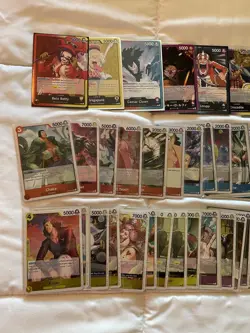 One Piece CCG - 53 Card lot - Misc Leaders and Rares NM - Image 2