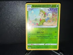 Breloom 004 2022 Pokemon TCG Brilliant Stars Reverse Holo Rare Card NM+ - Image 1