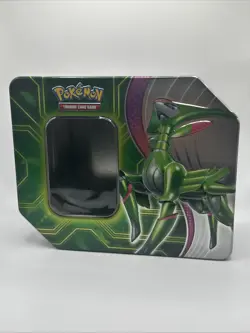 Pokemon Green Empty Trading Card Game Tin - Image 1
