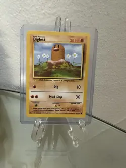 Pokemon TCG Diglett Base Set 47/102 WOTC Unlimited Card, LP Vintage - Image 1