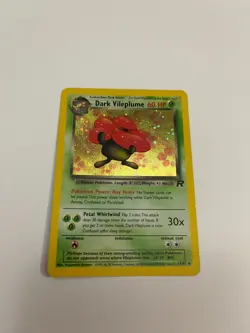 2000 Pokemon Card Team Rocket Dark Vileplume Holo 13/82 Unlimited - Image 1