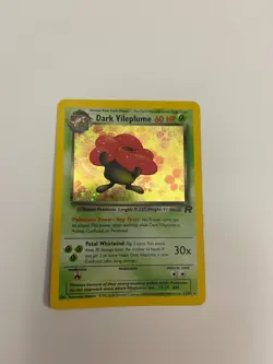2000 Pokemon Card Team Rocket Dark Vileplume Holo 13/82 Unlimited - Image 2