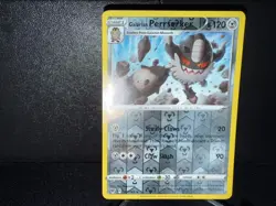 Galarian Perrserker 118 2020 Pokemon Vivid Voltage Reverse Holo Rare Card NM+ - Image 1