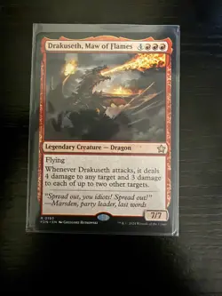 Magic MTG Drakuseth, Maw of Flames FDN 0193 Regular Rare - NM condition - Image 1