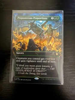 Preposterous Proportions - Borderless - Foundations - NM-Mint - MTG - Image 1
