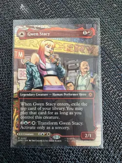Gwen Stacy (#202) - Borderless - Spiderman - SPM MTG - Image 1