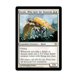 WOTC MtG Betrayers of Kamigawa Oyobi, Who Split the Heavens (R) (Foil) EX - Image 1