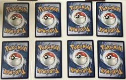 2025 Pokemon Eevee Evolution Cards W/ Pokeball Holo NM Except Umbreon 8 Cards - Image 2