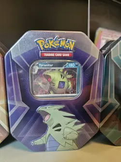 Pokemon tcg Tripple Whammy Tyranitar Darkrai And Slaking Tins Bundle SEALED - Image 2