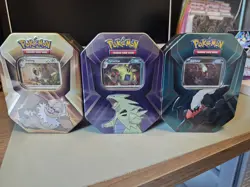Pokemon tcg Tripple Whammy Tyranitar Darkrai And Slaking Tins Bundle SEALED - Image 4