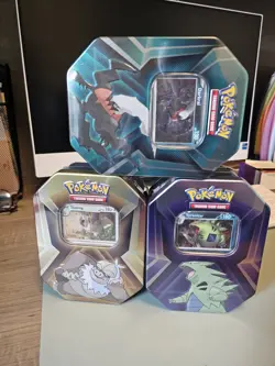 Pokemon tcg Tripple Whammy Tyranitar Darkrai And Slaking Tins Bundle SEALED - Image 5