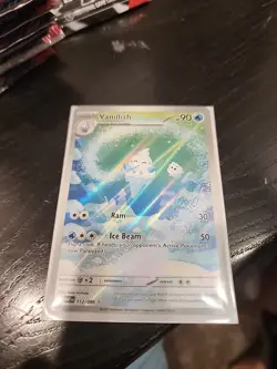Pokemon Vanillish TCG 112/086 Scarlet Violet SV White Flare English NM Condition - Image 2