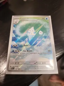 Pokemon Vanillish TCG 112/086 Scarlet Violet SV White Flare English NM Condition - Image 3