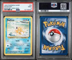 PSA 9 Base Set Unlimited Magikarp 35/102 Pokemon Cards 1999-2000🔥 - Image 3