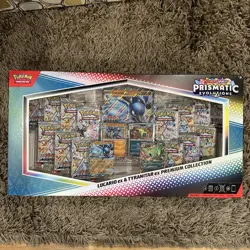 Pokemon Lucario Ex Tyranitar Ex Premium Collection Prismatic Evolution In ✋ - Image 1