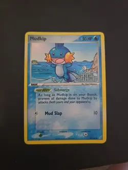 Pokemon Mudkip 57/100 Reverse Holo EX Crystal Guardians Stamped - Image 1