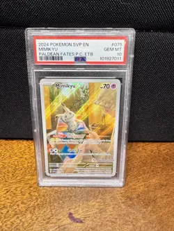 Pokemon Center Mimikyu #75 Stamped Black Star Promo Psa 10 - Image 1