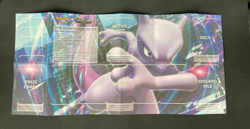 Pokemon TCG V Battle Deck Mewtwo Paper Playmat - Image 1