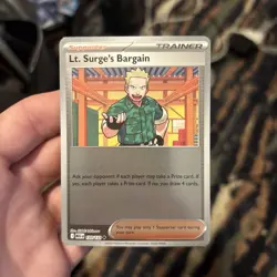 Lt. Surge's Bargain (Reverse Holo) 120/132 - Mega Evolution - Pokemon - NM/M - Image 1