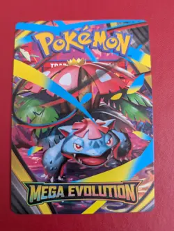 Venusaur (Build & Battle) Trainer Tips Insert Pokemon Mega Evolution Near Mint - Image 1