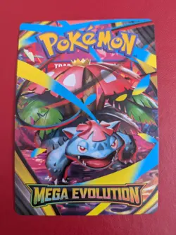 Venusaur (Build & Battle) Trainer Tips Insert Pokemon Mega Evolution Near Mint - Image 4