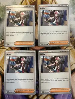 4x Hilda Trainer 084/086 Pokemon White Flare Regular English - PLAYSET - NM/M 🔥 - Image 1