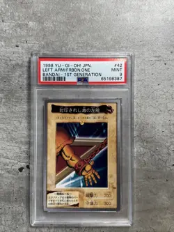 Yugioh Card 1st Gen Left Arm Of The Forbidden/Exodia PSA 9 Bandai #42 1998 (1) - Image 1