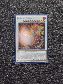 Yugioh! Jurrac Astero BLMM-EN018 Secret Rare 1st Edition Near Mint - Image 1