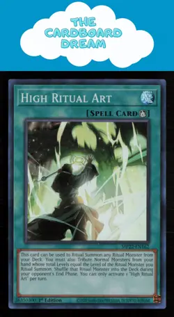 High Ritual Art 2022 Tin Pharaoh's Gods #MP22-EN162 Super Rare Yugioh - Image 1