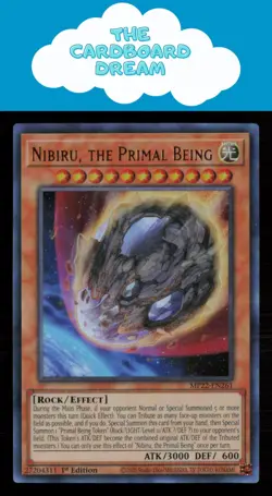 Nibiru, the Primal Being 2022 Tin Pharaoh's Gods #MP22-EN261 Ultra Rare Yugioh - Image 1