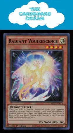 Radiant Vouirescence 2022 Tin Pharaoh's Gods #MP22-EN018 Super Rare Yugioh - Image 1