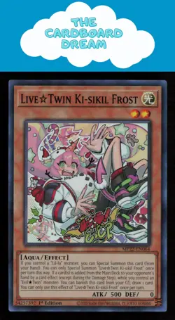 Live Twin Ki-sikil Frost 2022 Tin Pharaoh's Gods #MP22-EN064 Super Rare Yugioh - Image 1