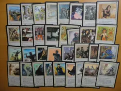MTG Fallen Empires Complete Set Mostly NM 187 Cards **Signed Hand of Justice** - Image 2