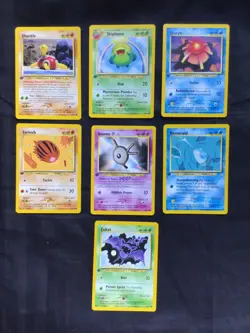 Pokemon Cards: 1st Edition Neo Revelation 7 Card Non-Holo Lot - Image 1