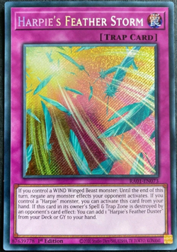 Harpie's Feather Storm - RA01-EN073 Secret Rare 1st Edition YuGiOh TCG Card - Image 1