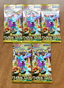Pokemon Card Game Wild Force Booster Pack Scarlet Violet SV5K Japanese 5 Packs - Image 1