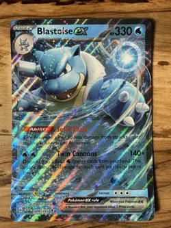 JUMBO Blastoise ex 009/165 Blooming Waters 151 Jumbo Promo Card Only Pokemon - Image 1