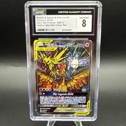 Pokemon Moltres & Zapdos & Articuno GX SM210 CGC 8 Promo Card CGC 8 - Image 1