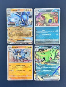 Pokemon Promo Cards x4 From Lucario and Tyranitar Premium Collection Box - Image 1