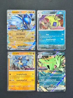 Pokemon Promo Cards x4 From Lucario and Tyranitar Premium Collection Box - Image 2