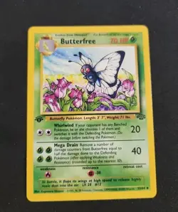 Pokemon TCG Butterfree Jungle 33/64 Regular 1st Edition Uncommon Card - Image 1
