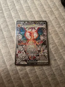 Pokemon TCG S&V Obsidian Flames Charizard EX Full Art Hyper Rare Holo Card - Image 1