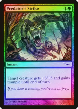 Predator's Strike FOIL Mirrodin PLD Green Common MAGIC MTG CARD ABUGames - Image 1