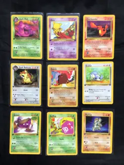 Pokemon Cards: 1st Edition Team Rocket 20 Card Non-Holo Lot - Image 1