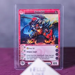 RARE Chaor the Fierce first edition - Chaotic Trading Card - Foil - Very Good - Image 1