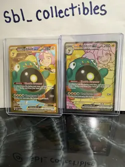 Pokemon TCG Ionos Bellibolt ex 188/159 Journey Together Gold Hyper Rare Card NM - Image 1