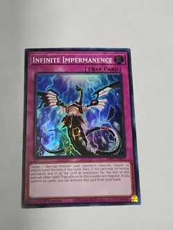 Yugioh! Infinite Impermanence RA01-EN075 Super Rare 1st Edition Card NM - Image 1